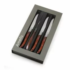 Coffret 4 Couteaux Steak Royal Steak Bois 22,5 Cm Amefa -Moulin Soldes Boutique coffret 4 couteaux steak royal steak bois 225 cm amefa 2