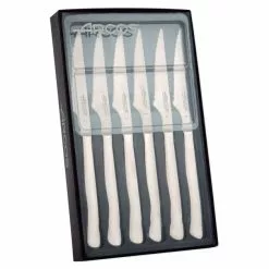 Coffret 6 Couteaux à Steak 11 Cm Lame Crantée Acier Inoxydable Arcos