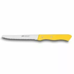 Couteau De Table Cranté 10,5 Cm Sabatier Jaune