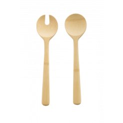 Couverts à Salade En Bambou 27 Cm Pebbly