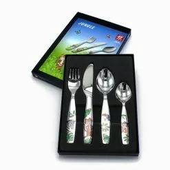 Couverts Enfant Inox Jungle 4 Pièces Zwilling -Moulin Soldes Boutique couverts enfant inox jungle 4 pieces zwilling 2