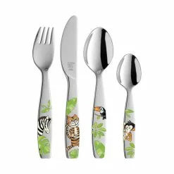 Couverts Enfant Inox Jungle 4 Pièces Zwilling -Moulin Soldes Boutique couverts enfant inox jungle 4 pieces zwilling 4