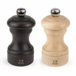Duo Moulin à Poivre Et à Sel Bistro 10 Cm Chocolat Et Naturel Peugeot