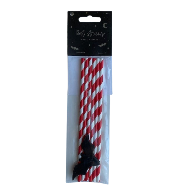 Partydeco Pailles En Papier Halloween Chauve-Souris PartyDéco (x6) 4 Partydeco Pailles En Papier Halloween Chauve-Souris PartyDéco (x6) – Image 2