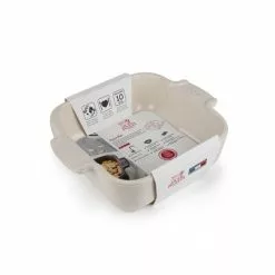 Plat à Four Carré En Céramique Appolia 18 Cm Ecru Peugeot -Moulin Soldes Boutique plat a four carre en ceramique appolia 18 cm ecru peugeot 1