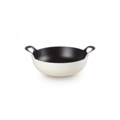 Plat Balti En Fonte Rond 24 Cm Meringue Le Creuset