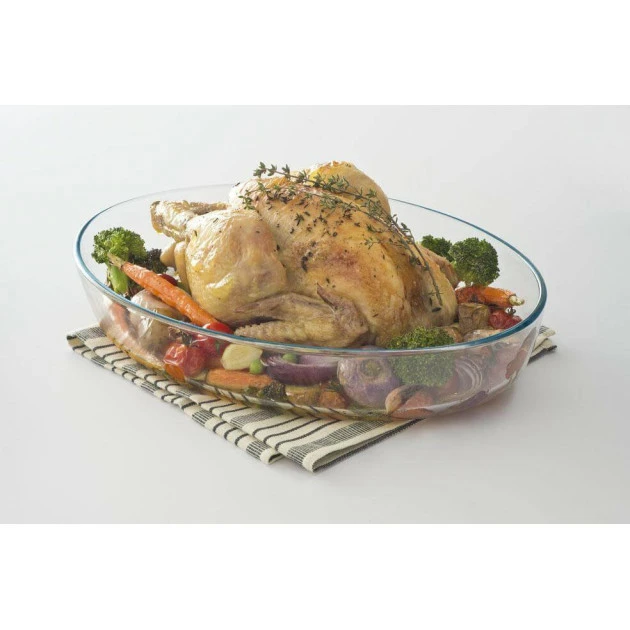 Plat à Four En Verre Ovale 35 X 24 Cm 3 L Classic Pyrex 4 Plat à Four En Verre Ovale 35 X 24 Cm 3 L Classic Pyrex – Image 2