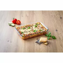 Plat à Lasagnes Rectangulaire En Verre 34 X 23 Cm 2,6 L Essentials Pyrex -Moulin Soldes Boutique plat a lasagnes rectangulaire en verre 34 x 23 cm 26 l essentials pyrex 2