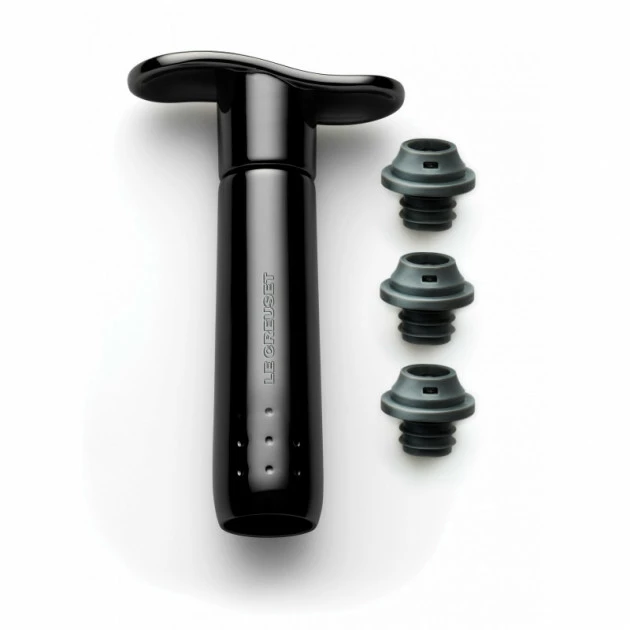 Pompe à Vin + 3 Bouchons WA-137 Le Creuset 3 Pompe à Vin + 3 Bouchons WA-137 Le Creuset