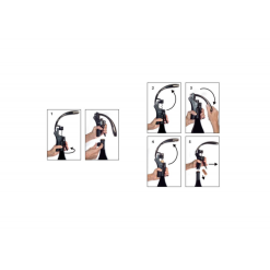 Tire-Bouchon à Levier Noir Arcos -Moulin Soldes Boutique tire bouchon a levier noir arcos 2